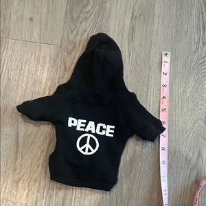 Doggy Black Peace Hoodie